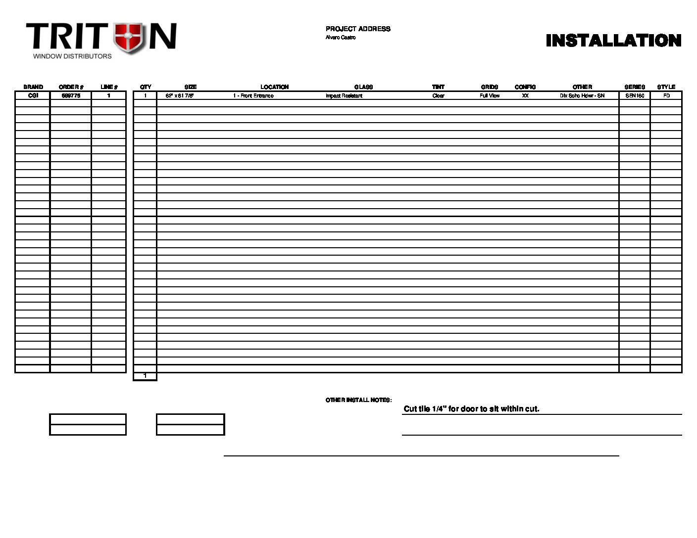 AC - Install Detail<