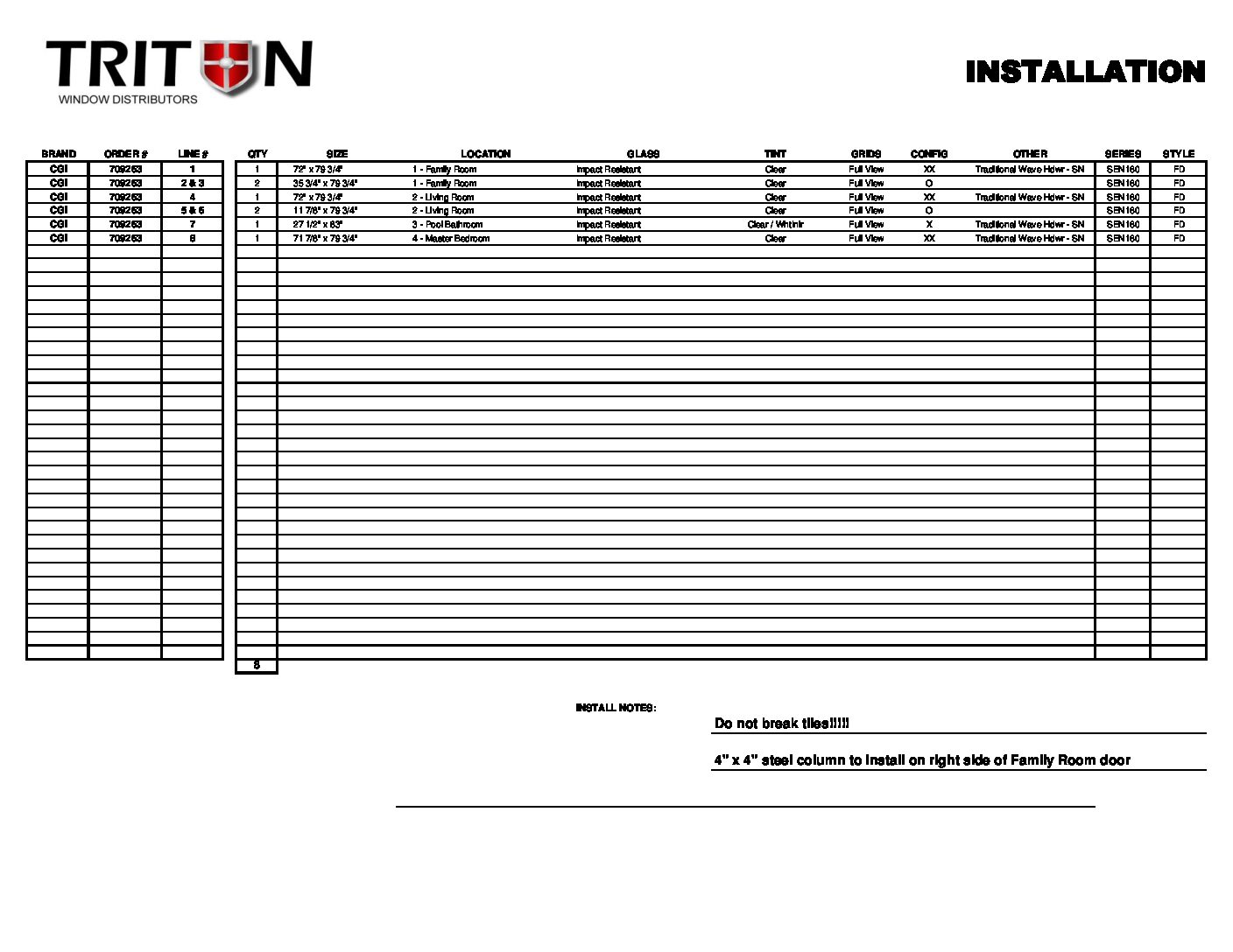 GS - Install Detail<