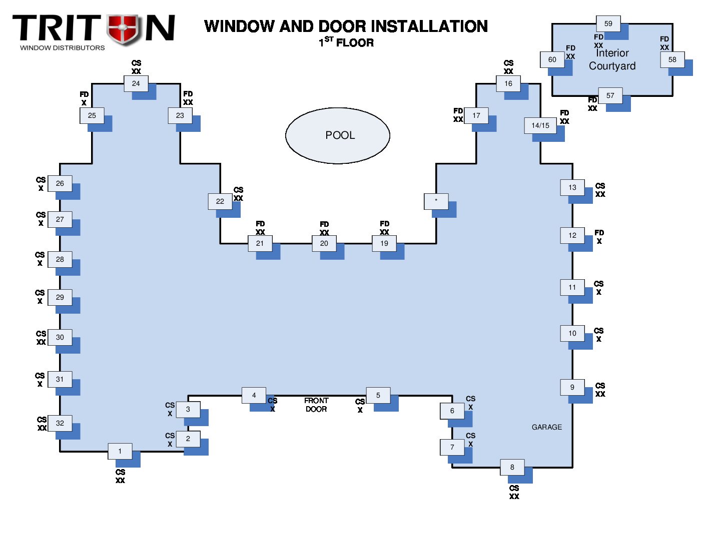 Window Installation (1 Floor)<